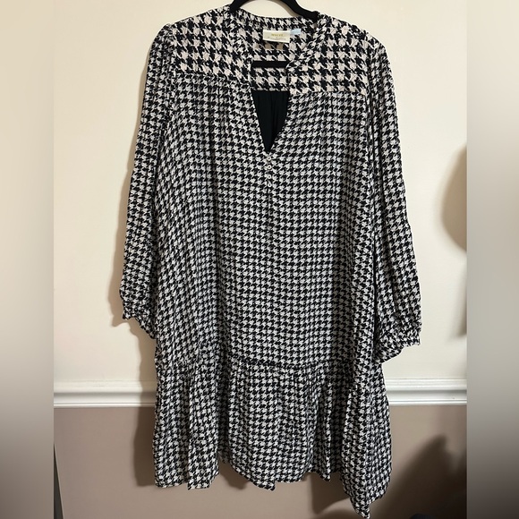Anthropologie Maeve Sterling Houndstooth Tunic Dress - Picture 8 of 9